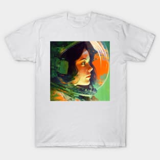 We Are Floating In Space - 46 - Sci-Fi Inspired Retro Artwork T-Shirt